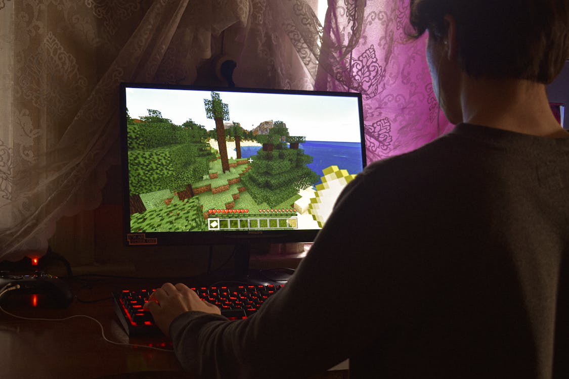 Happy utiliza minecraft